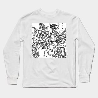 Henna Vines Long Sleeve T-Shirt